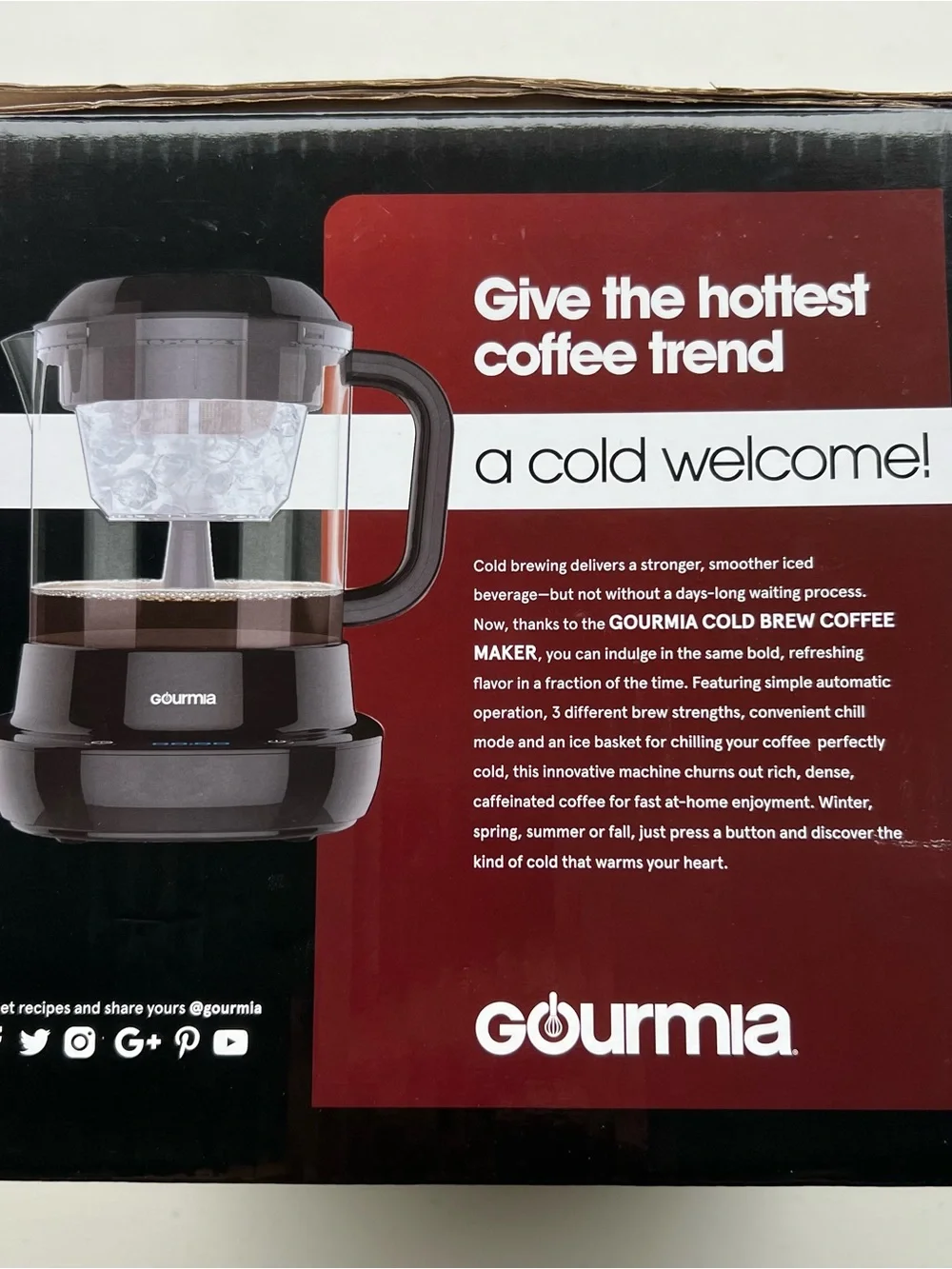 Gourmia Cold Brew Coffee Maker